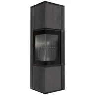 Piece wolnostojące - Piec stalowy koza TORA/M 8 kW fi 150 NATURALI PIETRA DI SAVOIA czarny - miniaturka - grafika 1