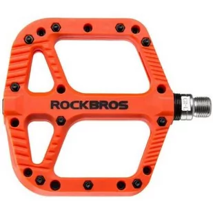 Rockbros Pedały platformowe 2018-12AOR, pomarańczowe - Pedały rowerowe - miniaturka - grafika 1