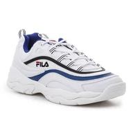 Buty sportowe męskie - Buty do biegania męskie Fila Ray Low białe - miniaturka - grafika 1