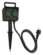 Przedłużacze i rozgałęźniki - Wasserman Rozdzielacz Ogrodowy Ogrodowe IP44 230V Zewnętrzne Elektryczne - miniaturka - grafika 1