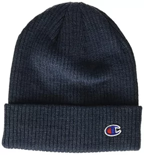 Champion Czapka zimowa unisex z logo Cuff Beanie, Ciemnoniebieski Heather, jeden rozmiar - Czapki damskie - miniaturka - grafika 1