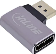 Złącza, przejściówki, adaptery - InLine® DisplayPort 1.4 Adapter, DisplayPort Stecker /Buchse, 90° rechts, 8K UHD - miniaturka - grafika 1