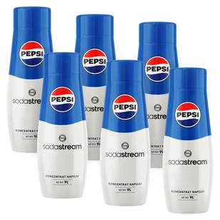 Zestaw Syropów do saturatora SODASTREAM Pepsi koncentrat 6 x 440 ml - Akcesoria i części AGD - miniaturka - grafika 1