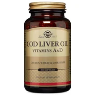 Witaminy i minerały - Solgar Cod Liver Oil Vitamins A&d 250caps - miniaturka - grafika 1