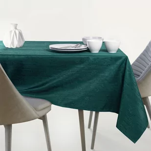 Obrus VESTA kolor butelkowa zieleń tłoczony motyw nowoczesny 110x160 ameliahome - TCLOTH/AH/VESTA/MARKET/HMD/BOTTLEGREEN/110x160 - Obrusy i serwetki - miniaturka - grafika 2