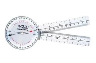GONIOMETR PRZEZROcZYSTY 20cM 4FIZJO - Akcesoria dla osób starszych i niepełnosprawnych - miniaturka - grafika 1