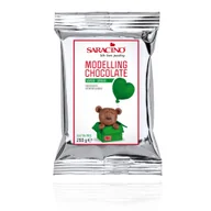 Dodatki do ciast w proszku - Saracino Czekolada plastyczna zielona green 250g - miniaturka - grafika 1