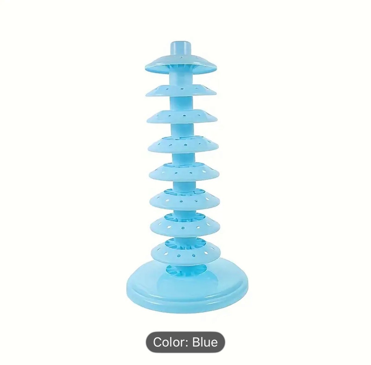 Stojak do lizaków -plastikowy w kolorze niebieskim