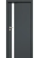 Drzwi wewnętrzne - Pol-Skone Dzwi Wewnętrzne Z Szybą Hartowaną Creato A01 Grafite - miniaturka - grafika 1
