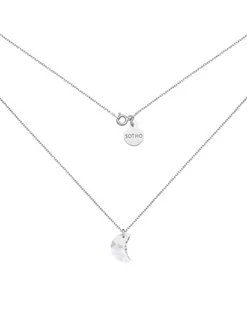 Srebrny naszyjnik z księżycem SWAROVSKI® CRYSTAL - Naszyjniki - miniaturka - grafika 1