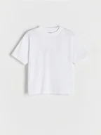 Koszulki dla chłopców - Reserved - Bawełniany t-shirt 2 pack - biały - miniaturka - grafika 1