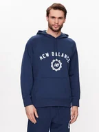 Bluzy męskie - New Balance Bluza Dukserica Sport Seasonal French Terry MT31901 Granatowy Relaxed Fit - miniaturka - grafika 1