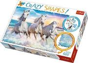 Puzzle - Trefl Puzzle 600 Crazy Shapes Galop wśród fal - miniaturka - grafika 1