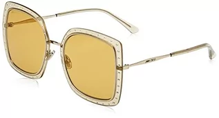 Okulary przeciwsłoneczne - Jimmy Choo Damskie okulary przeciwsłoneczne Dany/S, beżowo-złote, 50, beżowy złoty - grafika 1