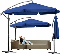 Parasole ogrodowe - Lehmann PARASOL OGRODOWY Z WYSIĘGNIKIEM SKŁADANY REGULACJA WYSOKOŚCI GRANAT 350cm - miniaturka - grafika 1