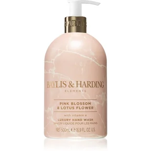 Baylis & Harding Elements Pink Blossom & Lotus Flower Hand Wash 500ml - Mydło do rąk 500 ml - Mydła - miniaturka - grafika 1