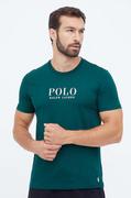 Piżamy męskie - Polo Ralph Lauren t-shirt piżamowy bawełniany kolor zielony z nadrukiem - miniaturka - grafika 1