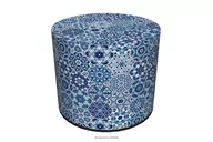 Pufy i podnóżki - Pufa do pokoju wzory mandala RASIL - miniaturka - grafika 1