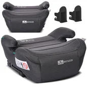 Foteliki samochodowe - LORELLI MATADOR - PODKŁADKA, PODWYŻSZENIE ISOFIX 125-150CM BLACK JASPER - miniaturka - grafika 1