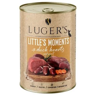 Karma dla psa LUGER’S Little's Moments Serce z kaczki i marchewką 400 g - Mokra karma dla psów - miniaturka - grafika 1
