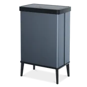 Kosze na śmieci - Kosz na śmieci wysoki VERTO 54L perłowy niebieski - Curver - miniaturka - grafika 1