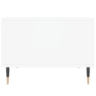 Stolik kawowy, biały 60x50x36,5 cm, materiał drewnopochodny  Lumarko! - Ławy i stoliki kawowe - miniaturka - grafika 2