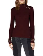 Swetry damskie - Morgan Sweter damski, czerwony (Weinrot), XL - miniaturka - grafika 1