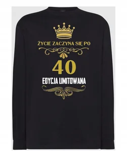 Longsleeve męski Urodzinowy 40 Lat r.XS - Koszulki męskie - miniaturka - grafika 1