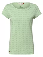 Koszulki i topy damskie - Ragwear - T-shirt damski  Mintt Zig Zag, zielony - miniaturka - grafika 1