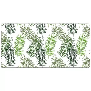 Mata z nadrukiem na biurko Liście palmowe 120x60 cm, Dywanomat - Podkładki na biurko - miniaturka - grafika 1