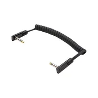Inne akcesoria gitarowe - RockBoard PCF100CC Flat Patch Black Coiled kabel złączka - miniaturka - grafika 1