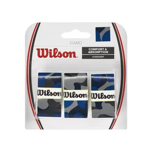 Owijki Wierzchnie Wilson Camo Blue Overgrip 3 Szt - Tenis ziemny - miniaturka - grafika 1