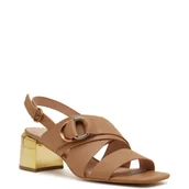 Sandały damskie - Pinko Skórzane sandały na słupku - miniaturka - grafika 1