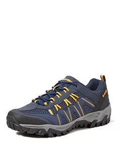 Hi-Tec Męskie buty turystyczne Jaguar z niskim stanem, Granatowy żółty, 43 EU - Buty trekkingowe męskie - miniaturka - grafika 1