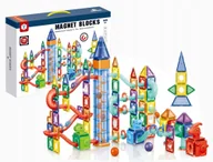 Klocki - KLOCKI MAGNETYCZNE 186el TOR KULKOWY KONSTRUKCYJNY KREATYWNY 132A - miniaturka - grafika 1