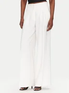 Spodnie damskie - ACCESS FASHION Spodnie palazzo 53-5084-195 Biały Wide Leg - miniaturka - grafika 1