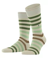 Skarpetki damskie - Burlington Mężczyźni Skarpety Blackpool M SO Trwała Organiczna Bawełna z wzorem 1 Para, Beżowy (Zement 4077), 40-46 - miniaturka - grafika 1