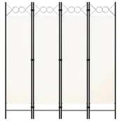 Parawany - Parawan 4-panelowy, biały, 160 x 180 cm - miniaturka - grafika 1