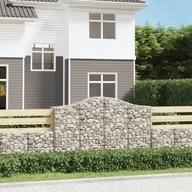 Pozostałe narzędzia ogrodowe - vidaXL Kosze gabionowe, 40 szt, 200x50x120/140cm, galwanizowane żelazo - miniaturka - grafika 1