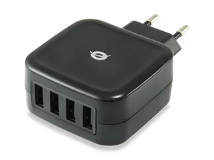 Conceptronic ALTHEA04B ładowarka do urządzeń przenośnych Uniwersalne Czarny Prąd przemienny Wewnętrzna - Ładowarki do telefonów - miniaturka - grafika 1