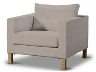 Pokrowce na meble - Dekoria pl pl Pokrowiec na fotel Karlstad krótki beżowo-szary 89 x 89 x 64 cm Etna 619-705-09 - miniaturka - grafika 1
