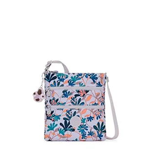 Kipling Damska torba na ramię Keiko, lekka, regulowana torebka, trwała torba na ramię, Dramatyczne kwiaty, 8.25''L x 9''H x 0.75''D - Torebki damskie - miniaturka - grafika 1