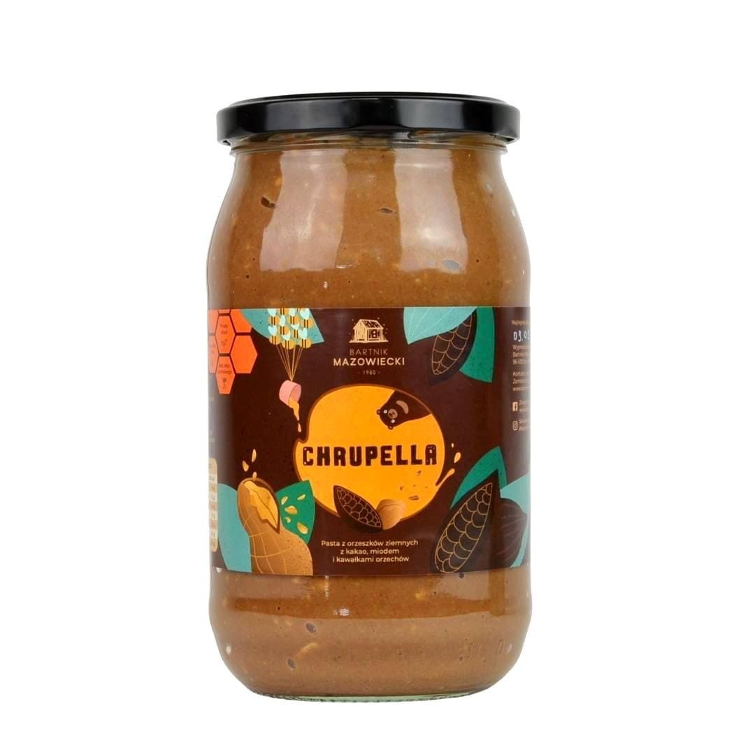 Chrupella - pasta orzechowa / krem czekoladowy 800g / Bartnik Mazowiecki