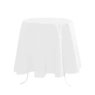 Obrusy i serwetki - Stof Okrągły obrus NELSON 180 cm biały - miniaturka - grafika 1