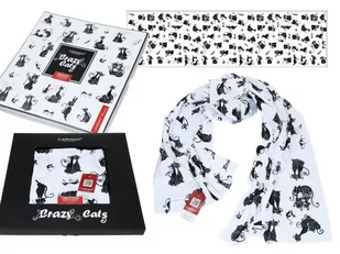 Szal - Koci świat (CARMANI) - Apaszki i szaliki damskie - miniaturka - grafika 1