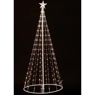 Ozdoby bożonarodzeniowe - Choinka zewnętrzna 220 LED Lumin ciepły biały 152 cm - miniaturka - grafika 1