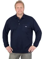 Koszulki męskie - Trigema Męska koszulka polo, Niebieski (granatowy 046), 5XL - miniaturka - grafika 1