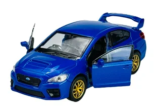 WELLY SUBARU IMPREZA WRX STi NIEBIESKI 1:34 43693 - Samochody i pojazdy dla dzieci - miniaturka - grafika 1