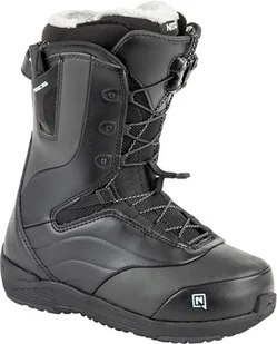 Nitro Damskie buty snowboardowe Crown TLS '23 lekkie buty snowboardowe z systemem szybkiego sznurowania Allround Freestyle Freeride Softboot Warm Boots, czarne, MP 22,5 // EU 35 1/3 // US 5 - Buty snowboardowe - miniaturka - grafika 1