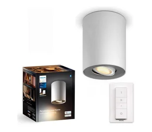 Philips - LED Ściemnialne oświetlenie punktowe Hue PILLAR 1xGU10/4,2W/230V + pilot białe - Lampy sufitowe - miniaturka - grafika 1